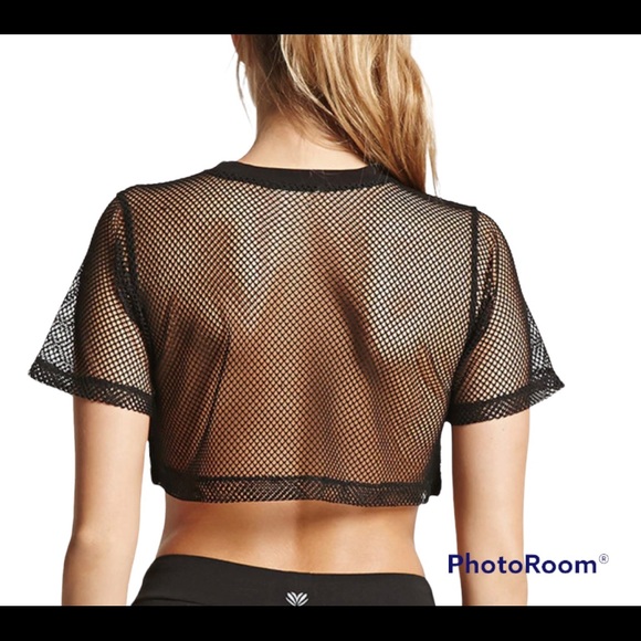 Obsessed Mesh Crop Top - Picture 2 of 8
